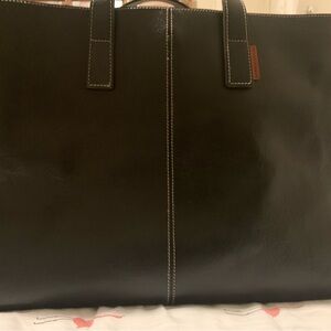Frank Daniel Black Leather Men's Bag